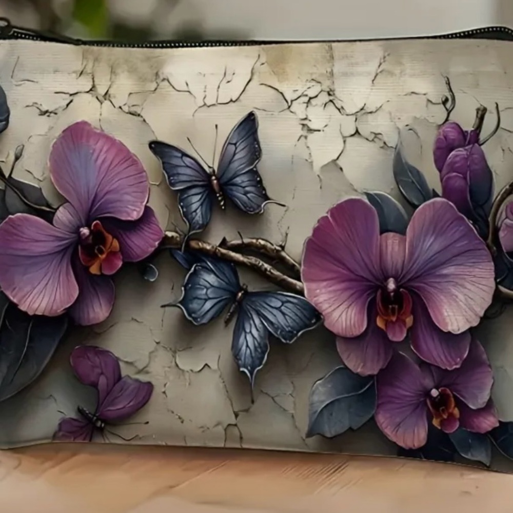Floral Butterfly Clutch
